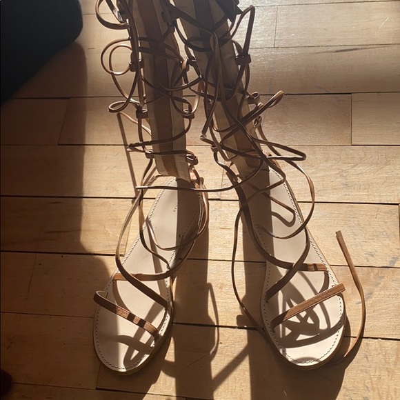 Zara Gladiator Sandals Sz 39 - Picture 8 of 8